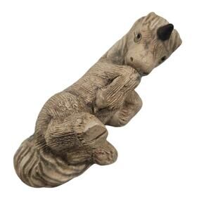 Artesania Rinconada Uruguay Folk Art Pottery Stone Unicorn Carved Laying Down